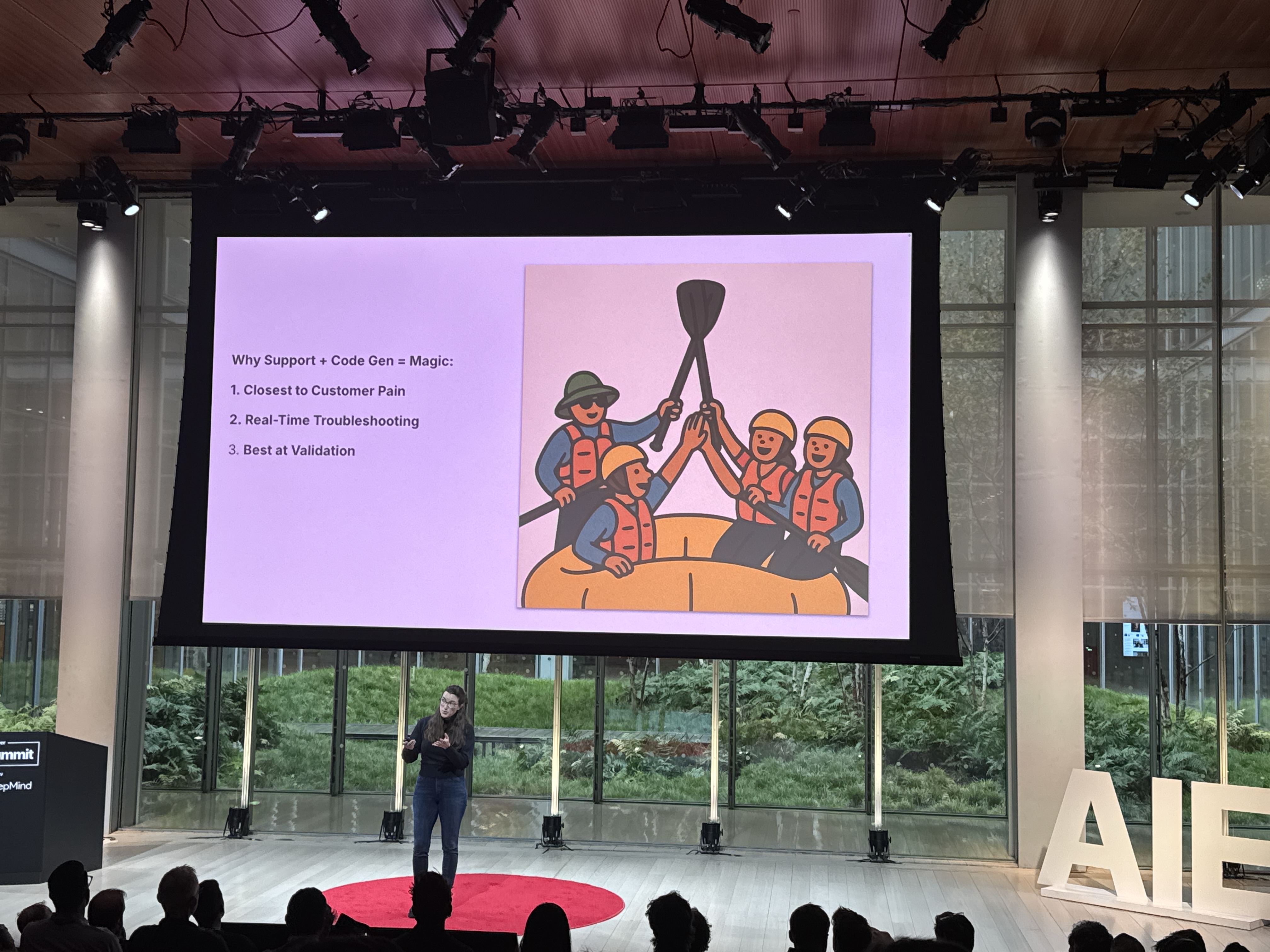 Lisa Orr on stage at AI Engineer CODE